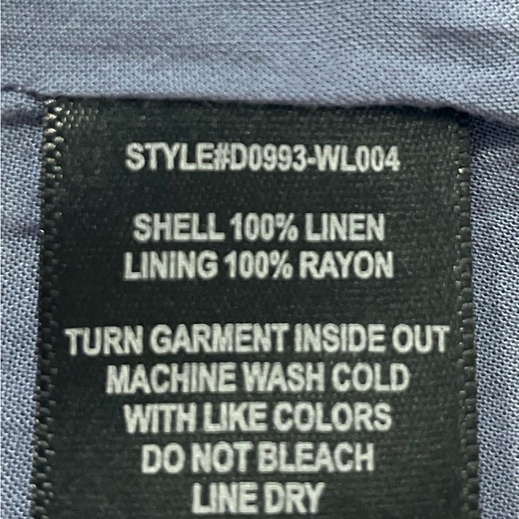 Sanctuary Mirabell Blue Denim Linen Shift Embroidered Lace up Dress Large NWT - Picture 8 of 12